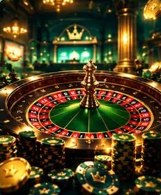 Roulette royale aux couleurs noir et or de Kotobet